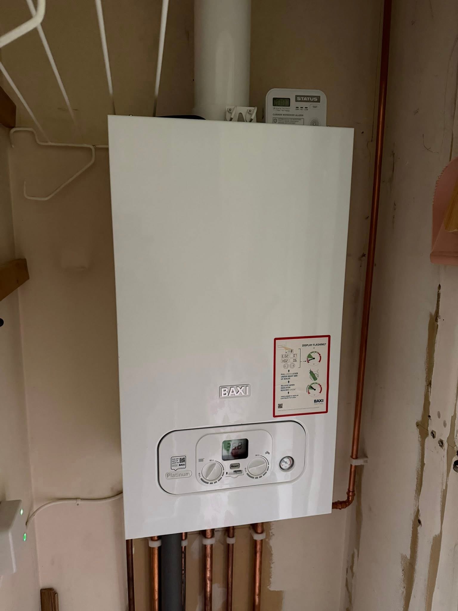 Neat boiler installation and pipework