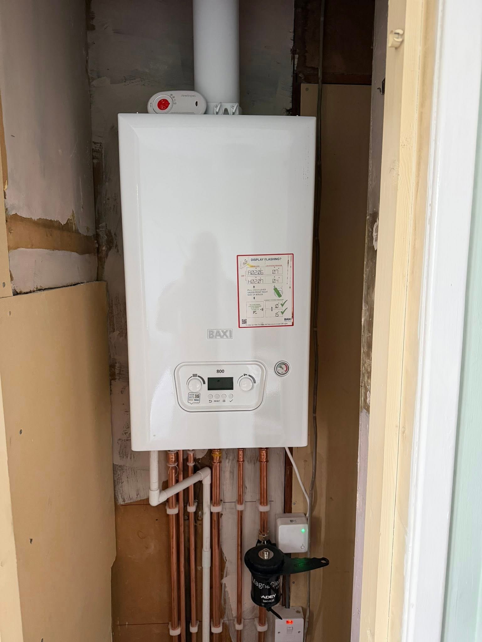 Baxi boiler installed by Lcom Gas Ltd in Fife