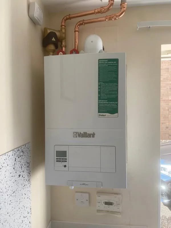 Neat wall-mounted boiler installation in Fife